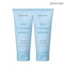 AKMALL Dewytree Aqua Collagen Peptide EX 80ml Crema Multiuso Idratante in Tubetto Confezione da 2 Pezzi - Product Image 1