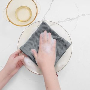 Strofinacci da Cucina Ultra Morbidi in 100% Cotone a Nido d'Ape, Asciugatura Rapida, 30x30 cm, Confezione da 6, Colore Grigio - Product Image 2