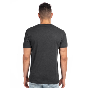 T-shirt personnalisé uni pour homme à col en V, en coton confortable, tendance, pour le sport et les loisirs, OEM ODM Marque privée - Product Image 2