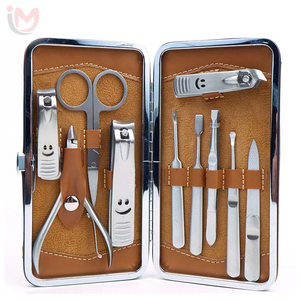 Kit de manucure et pédicure professionnel 16 pièces en acier inoxydable, coupe-ongles, ciseaux, coupe-ongles courbes, lames personnalisées - Product Image 4