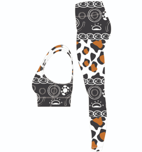 Ensemble de yoga pour femmes grande taille, nouvelle conception, sublimation personnalisée, 2 pièces, respirant, antibactérien, soutien-gorge de sport, legging, vêtements de fitness pour la salle de sport - Product Image 5