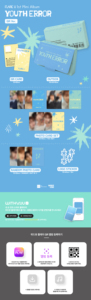 FLARE U - [ YOUTH ERROR ] 1ST (QR Ver.) อัลบั้มซีดีเคป๊อปขายดีที่สุดในเกาหลีสำหรับทุกวัย - Product Image 5