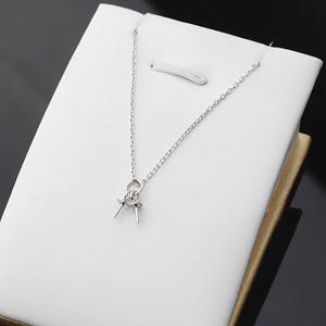 Collar de Plata S925 con Colgante de Doble Cuentas para Mujer, Juego de Cuentas de 6-12 mm para DIY, Accesorios de Cadena, Componentes de Joyería - Product Image 5