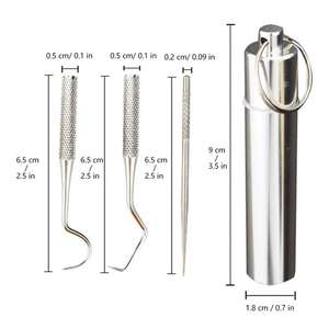 Juego de 11 Osteótomos Dentales de Primera Calidad con Punta Recta y Curva, Herramientas para Separar Huesos Mead Mallet de Blush Surgical - Product Image 4