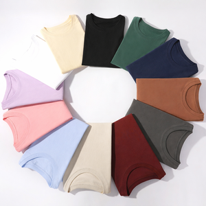 Camiseta de Manga Corta para Hombre, Cuello Redondo, Algodón Peinado de Fibra Larga de 200g, con Logotipo Bordado Personalizado OEM, Precio de Fábrica China Bangladesh - Product Image 2