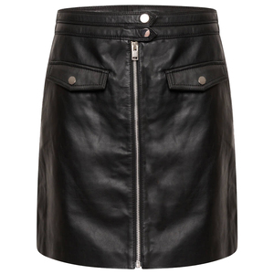 Jupe en cuir personnalisée pour femme – Vêtement de mode haut de gamme, confortable, élégant, en cuir souple – Fournisseur OEM/ODM en gros à prix d'usine - Product Image 1