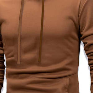 Sweat-shirts et sweats à capuche personnalisés à manches longues pour hommes – Hiver, décontractés, en molleton nylon/coton, haute qualité, pour l'entraînement - Product Image 2