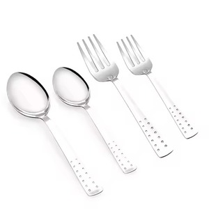 Elegant Dining <b>Table</b> Collection Metal Cutlery Set Stainless Steel <b>Spoon</b> Fork Knife Flatware Set Premium Kitchen - Product Image 4