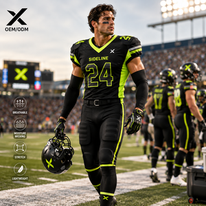 Tenues de football américain personnalisées X Sports City, équipement de bord de terrain, ensemble personnalisé, vêtements de sport performants à séchage rapide pour tous les âges - Product Image 3