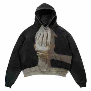 OEM diseño personalizado de peso pesado ácido lavado sudaderas con capucha DTG impresión sudadera Terry algodón polar Vintage sudaderas con capucha hombres - Product Image 5