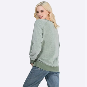 Sweat-shirts en molleton doux et confortables à épaules tombantes pour femmes, de haute qualité, sur mesure, prix de gros pour fabricants de vêtements, collection hiver - Product Image 3