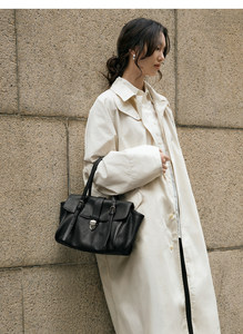 <b>Womens</b> Genuine Leather Tote <b>Bag</b> Manufacturer OEM Supplier Zipper Closure Adjustable Shoulder Strap Soft Handles <b>Gym</b> Use Everyday - Product Image 6