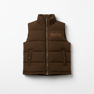 Chaleco Acolchado sin Mangas para Mujer, Chaqueta de Invierno, Marca Personalizada, Fábrica de Ropa OEM - Product Image 1