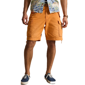 Shorts cargo en sergé de coton épais de qualité supérieure pour hommes, coupe oversize, style utilitaire, personnalisable OEM, streetwear, mode estivale Americana - Product Image 2