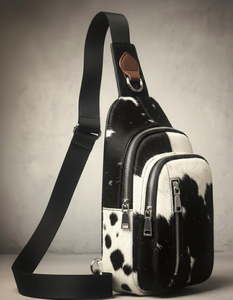 Bolso de Pecho Unisex de Cuero Genuino, Estilo Vintage, Bandolera, Cierre de Cremallera, Impermeable, Gran Capacidad para Viajes - Product Image 3