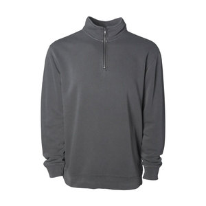 <b>Men's</b> Business Quarter Zip Pullover Soft Black Fleece <b>Jumper</b> Coat Comfort <b>Mock</b> Collar Casual Work Sweatshirt - Product Image 4