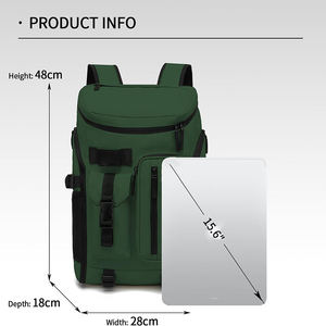 Large Capacity Tennis <b>Racket</b> Backpack Waterproof Forest Green Sports Bag with Multi Pocket Storage for Training - Product Image 2