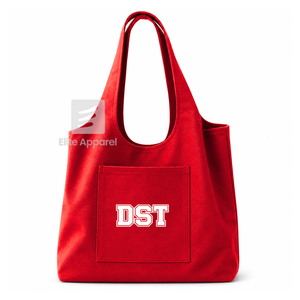 Custom Delta Sigma |Theta Sorority Tote bag red and White Embroidered Logo Daily Use <b>Large</b> Capacity Canvas Tote bag for female - Product Image 1