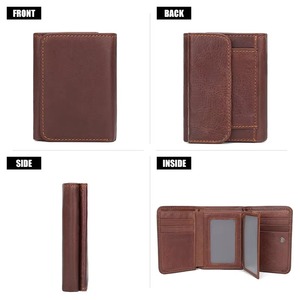 Wholesale New Fashion Top Selling Eco-Friendly PVC Dot Open Closure Leather <b>Wallet</b> Men Factory Made Lightweight OEM Serviced - Product Image 3