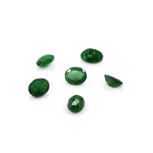 Esmeraldas naturales de Zambia calibradas en forma ovalada de 3x4 mm, piedras preciosas facetadas sueltas para la fabricación de joyas, listas para usar. - Product Image 1