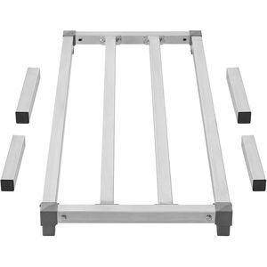 Étagère de stockage commerciale en aluminium 48 x 20, 12 niveaux, capacité de 1000 lb, entièrement soudée, pour empilage alimentaire et rayonnages - Product Image 3