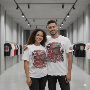 เสื้อยืดพิมพ์ลาย DTG แบบสั่งทำพิเศษสำหรับผู้ชาย ทรงโอเวอร์ไซส์ ผ้าฝ้าย 100% สไตล์สตรีทแวร์ คอกลม แขนปกติ - Product Image 3