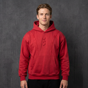 Sweat-shirt à capuche pour homme sur mesure de qualité supérieure, avec poche avant, style streetwear décontracté - Product Image 1