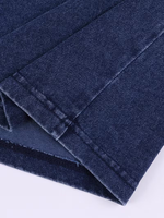 Nouveauté T-shirts à manches courtes pour hommes en denim tricoté 100% coton, respirant, anti-rides, séchage rapide, poche poitrine, t-shirt personnalisé