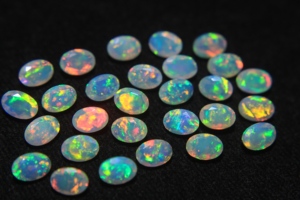 Genuine Ethiopian Opal OvalFaceted Cut Gemstone Super Fine Quality Multi Color Opal Fire Opal Loose Gemstone For Jewelry - Product Image 2