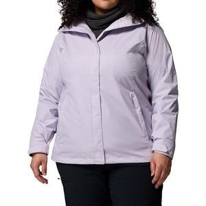 Chaqueta Impermeable con Capucha para Exteriores, Cortavientos, Transpirable, Color Lavanda, Talla Grande, Ligera - Product Image 1