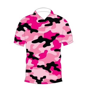 เสื้อโปโลลายพรางสีชมพูสำหรับผู้ชายแขนสั้นลำลองพิมพ์ลายเสื้อยืดกอล์ฟแฟชั่นฤดูร้อน - Product Image 1