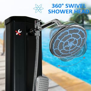Doccia Solare da Esterno da 9,2 Galloni con Getto a Pioggia e Doccetta Manuale, Controllo della Temperatura, Marrone - Product Image 6