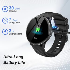 Montre connectée S51 pour hommes et femmes, écran tactile HD 1,39 pouces pour appels et numérotation, étanche IP68, GPS, lecteur de musique, <span class=keywords><strong>113</strong></span>+ modes sportifs - Product Image 6