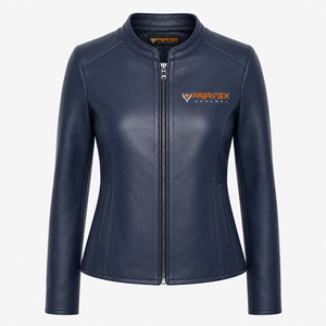 Chaquetas de Cuero para Mujer, Cuello Alto, Forro de Cuero, Cálidas para Invierno, Acolchadas, Transpirables, Servicio OEM ODM - Product Image 1