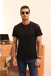 เสื้อโปโลผู้ชายพรีเมียมสีขาว มีกระเป๋า แขนสั้น ทรงเข้ารูป ระบายอากาศได้ดี เนื้อผ้านุ่มสบาย แฟชั่นลำลองสำหรับฤดูร้อน นุ่มและระบายอากาศได้ดี - Product Image 2