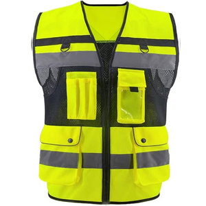 High Visibility Multi Pocket Reflective Safety Vest for Construction, Traffic & Industrial Work - Product Image 3