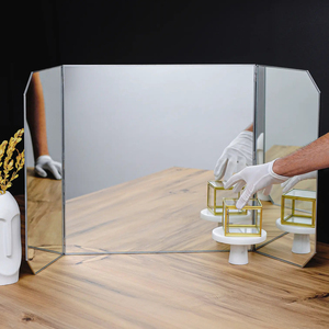 Top Best Selling Creative Design Desktop Tabletop Decoration <b>Makeup</b> <b>Mirror</b> Frame Clear <b>Mirror</b> Brass Border Reasonable Price - Product Image 3