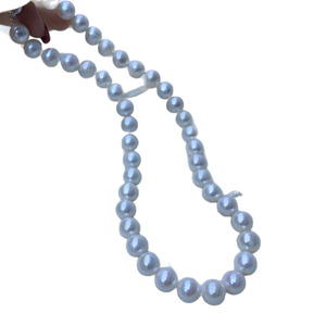Collier de perles d'eau douce naturelles de haute qualité Zhuji, 10-11 mm, non nucléaires, chaîne mère, forte luminosité, perles d'eau douce non nucléaires - Product Image 5