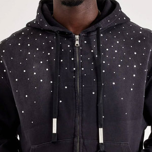 2026 New Arrival Premium Quality <b>Rhinestone</b> <b>Hoodies</b> Casual Wear Breathable <b>Rhinestone</b> <b>Hoodies</b> For Adult Sale - Product Image 4