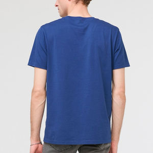 Camisetas de hombre de algodón liso, manga corta, corte ajustado, camiseta personalizada con impresión digital de logotipo gráfico para hombre - Product Image 2