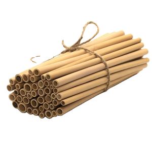Pailles en bambou bio, tubes à boire naturels réutilisables, accessoires écologiques pour boissons, café et bars - Product Image 4