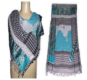 Luxury Designer Satin Fabric Patch Decorative Arab Arafat Scarf Soft Shemagh Keffiyeh Head <b>Wrap</b> Fashion <b>Shawl</b> for Men Women - Product Image 1