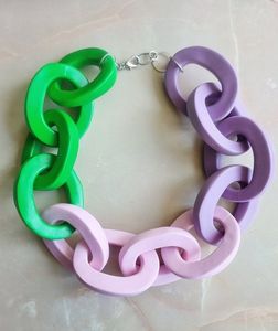 Handmade Resin <b>Necklace</b> for Women, Colorful <b>Statement</b> Jewelry with Unique Resin Pendant, Lightweight Fashion Accessory for Every - Product Image 4