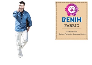 Tela vaquera índigo 100% algodón 6,75 OZ 67-68 "ancho 2/1 RHT tejido EE. UU. sarga lavada para el hogar textil Jeans ropa para niños niñas - Product Image 2