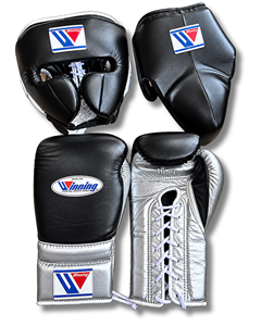 Guantes y Protector de Cabeza de Boxeo de Cuero Marrón Dorado de 16 oz con Cordones, Regalos para Acción de Gracias y Navidad - Product Image 5