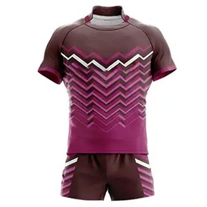 เสื้อรักบี้ชายแบบสั่งทำพิเศษ แขนสั้น ดีไซน์ใหม่ แบบซับลิเมชั่นเต็มตัว ผลิตจากโพลีเอสเตอร์ ชุดยูนิฟอร์มกีฬารักบี้ - Product Image 6
