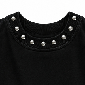 SHY SPORTS Débardeur personnalisé avec impression graphique en strass DTG, 100% coton jersey, nouveau style vintage tendance, t-shirt à manches courtes unisexe - Product Image 5