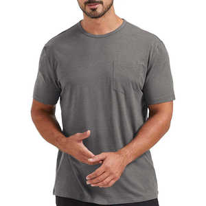 T-shirt surdimensionné 100 % coton, épais, personnalisable, vierge, pour homme, idéal pour l'été et les loisirs – Vente en gros - Product Image 4
