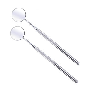 Miroir buccal en acier inoxydable pour dentiste avec poignée rembourrée de luxe, instrument dentaire de diagnostic professionnel - Product Image 4