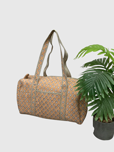 Sac de voyage matelassé en tissu à motif floral, fermeture éclair, grande capacité, sac de week-end - Product Image 4